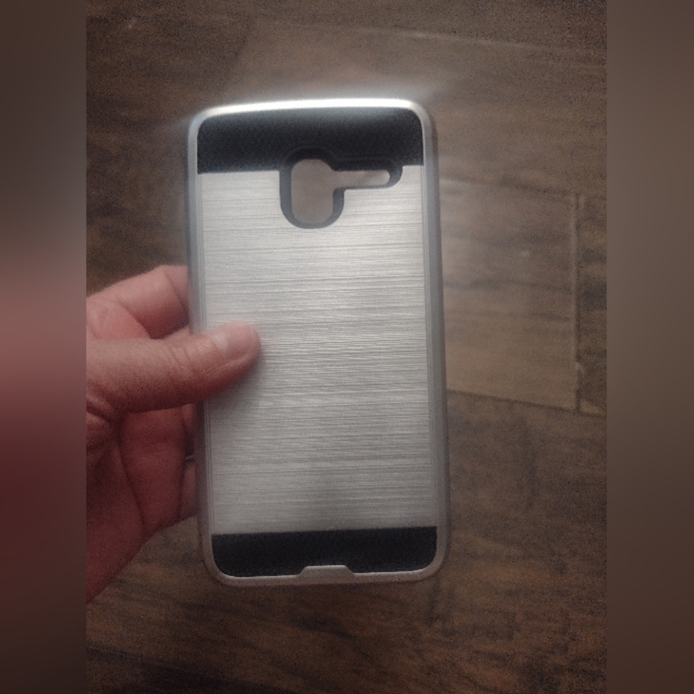 Stylish Silver and Black Phone Case